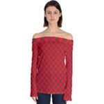 Holiday Off Shoulder Long Sleeve Top