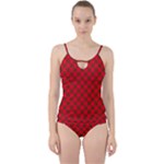 Holiday Cut Out Top Tankini Set