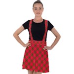 Holiday Velvet Suspender Skater Skirt
