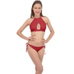 Holiday Cross Front Halter Bikini Set