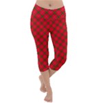 Holiday Lightweight Velour Capri Yoga Leggings