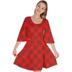 Holiday Velour Kimono Dress