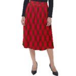 Holiday Classic Velour Midi Skirt 