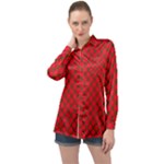 Holiday Long Sleeve Satin Shirt