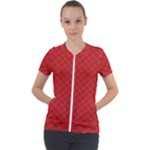 Holiday Short Sleeve Zip Up Jacket