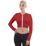 Holiday Long Sleeve Cropped Velvet Jacket