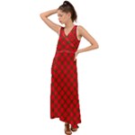 Holiday V-Neck Chiffon Maxi Dress