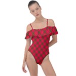 Holiday Frill Detail One Piece Swimsuit