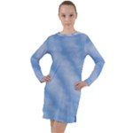 Wavy Cloudspa110232 Long Sleeve Hoodie Dress