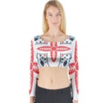 Motif Long Sleeve Crop Top