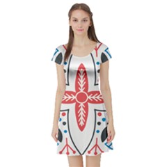 Short Sleeve Skater Dress Front