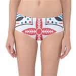 Motif Mid-Waist Bikini Bottoms