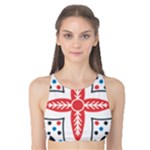Motif Tank Bikini Top