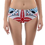 Motif Reversible Mid-Waist Bikini Bottoms