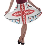 Motif A-line Skater Skirt