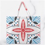 Motif Zipper Large Tote Bag