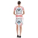 Short Sleeve V-neck Flare Dress 