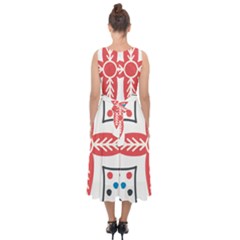 Midi Tie-Back Chiffon Dress 