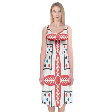 Motif Midi Sleeveless Dress from ArtsNow.com