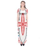 Motif Short Sleeve Maxi Dress