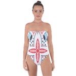 Motif Tie Back One Piece Swimsuit