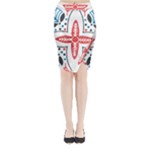 Motif Midi Wrap Pencil Skirt