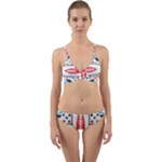 Motif Wrap Around Bikini Set