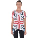 Motif Cut Out Side Drop Tee