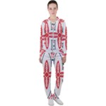 Motif Casual Jacket and Pants Set