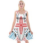 Motif Reversible Velvet Sleeveless Dress