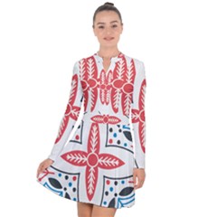 Long Sleeve Panel Dress 