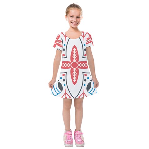 Motif Kids  Short Sleeve Velvet Dress from ArtsNow.com