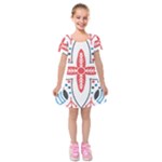 Motif Kids  Short Sleeve Velvet Dress