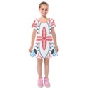 Kids  Short Sleeve Velvet Dress 