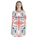 Shoulder Cutout Velvet One Piece 