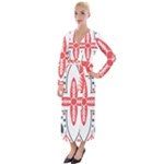 Motif Velvet Maxi Wrap Dress