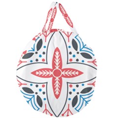 Giant Round Zipper Tote 