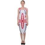 Motif Sleeveless Pencil Dress