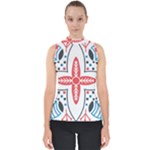 Motif Mock Neck Shell Top