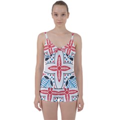 Tie Front Two Piece Tankini 