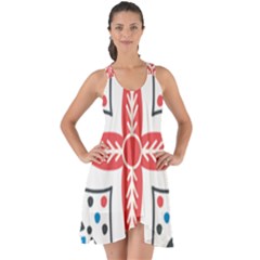 Show Some Back Chiffon Dress 