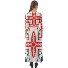 Button Up Boho Maxi Dress 