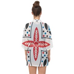 Half Sleeve Chiffon Kimono 