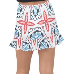 Fishtail Mini Chiffon Skirt 