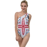 Motif To One Side Swimsuit