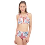 Motif Cage Up Bikini Set