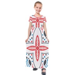 Kids  Short Sleeve Maxi Dress 