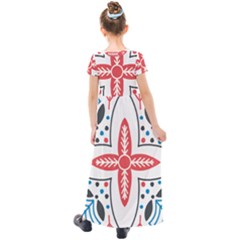 Kids  Short Sleeve Maxi Dress 