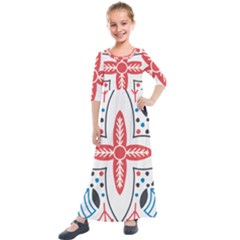 Kids  Quarter Sleeve Maxi Dress 