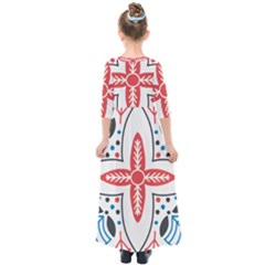 Kids  Quarter Sleeve Maxi Dress 